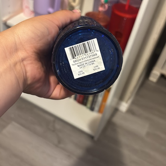 blue Starbucks cup - Picture 2 of 3